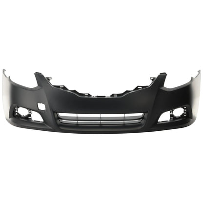 Primed Front Bumper Cover 62022ZX10H NI1000275 Replacement For Nissan Altima 2010 2011 2012 2013 Coupe with Fog Lamp Holes Primed