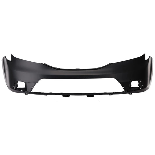 Primed Front Bumper Cover 04711SZAA70ZZ HO1000285 Replacement For Honda Pilot 2012 2013 2014 2015 with Fog Lamp Holes Primed