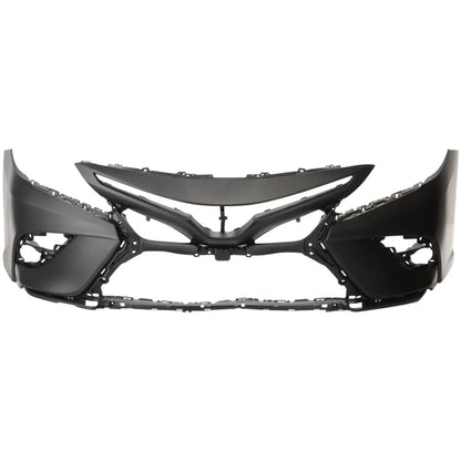Primed Bumper Cover Fascia Front TO1000440 521190X938 Replacement For Toyota Camry 2018 2019 2020 Primed
