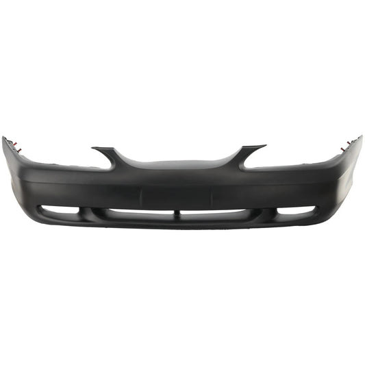 Primed Front Bumper Cover F4ZZ17D957A FO1000126 Replacement For Ford Mustang 1994 1995 1996 1997 1998 With Fog Light Holes Primed