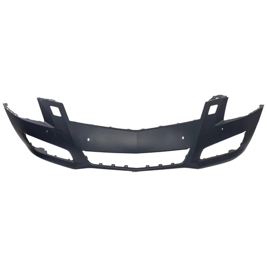 Primed Bumper Cover 22878679 GM1000938 Replacement For Cadillac ATS 2013 2014 with Headlight Washer Holes Front