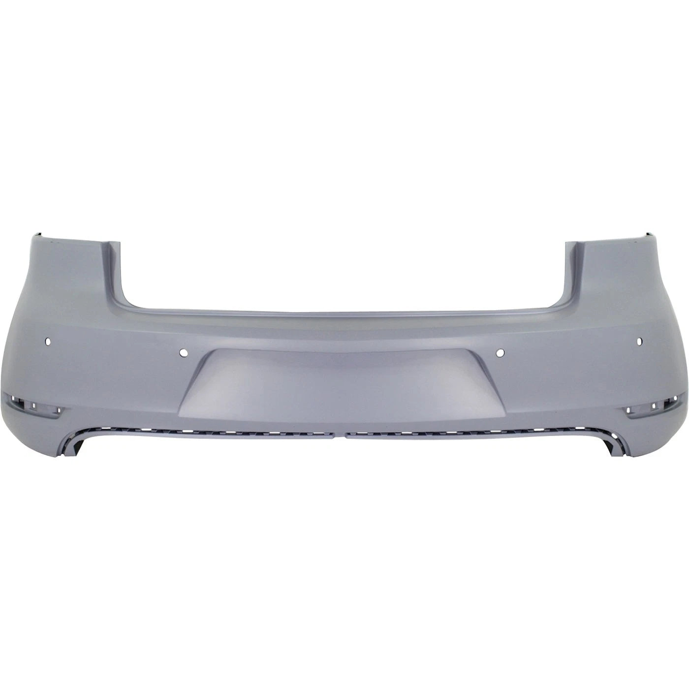 Primed Bumper Cover 5K6807417HGRU VW1100184 Replacement For Volkswagen Golf 2010 2011 2012 2013 2014 Rear Primed With Park Sensor Holes