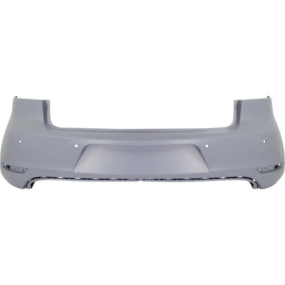 Primed Bumper Cover 5K6807417HGRU VW1100184 Replacement For Volkswagen Golf 2010 2011 2012 2013 2014 Rear Primed With Park Sensor Holes