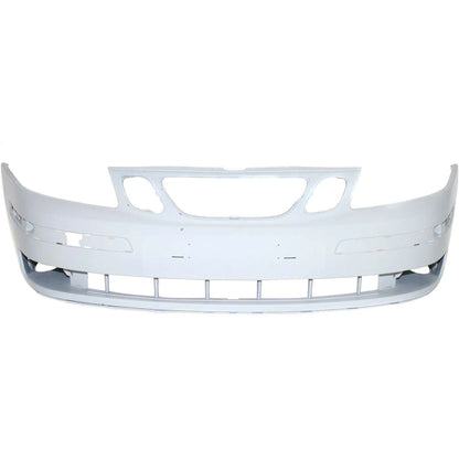 Primed Front Bumper Cover 12797996 32016138 SB1000122 Replacement For Saab 9-3 2003 2004 2005 2006 2007 Primed with Fog Lamp Holes