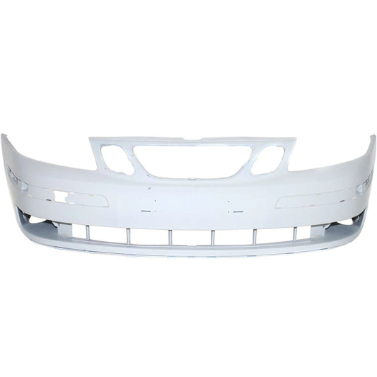Primed Front Bumper Cover 12797996 32016138 SB1000122 Replacement For Saab 9-3 2003 2004 2005 2006 2007 Primed with Fog Lamp Holes