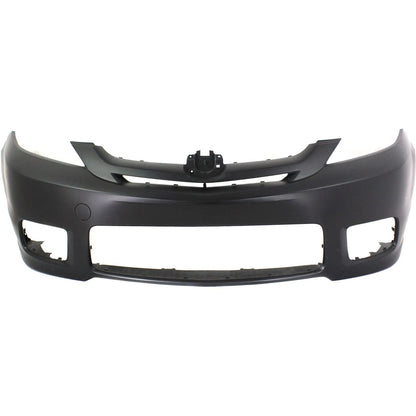Primed Front Bumper Cover CCZ35003XBB MA1000209 Replacement For Mazda 5 2006 2007 with Fog Lamp Holes Primed