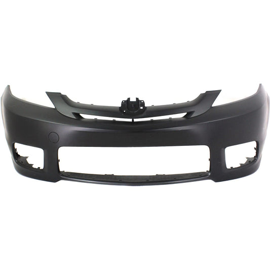 Primed Front Bumper Cover CCZ35003XBB MA1000209 Replacement For Mazda 5 2006 2007 with Fog Lamp Holes Primed