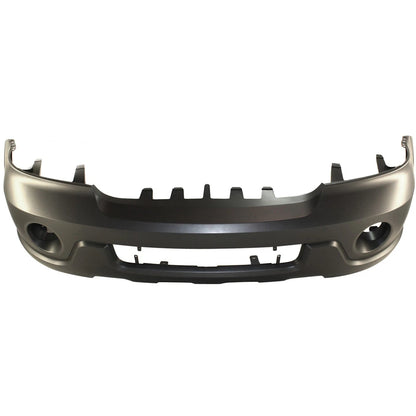 Primed Front Bumper Cover 2L7Z17D957EAA FO1000525 Replacement For Lincoln Navigator 2003 2004 with Fog Lamp Holes Primed