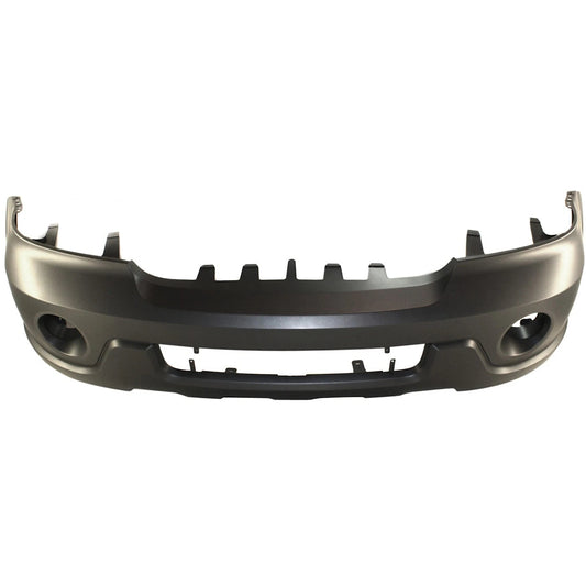 Primed Front Bumper Cover 2L7Z17D957EAA FO1000525 Replacement For Lincoln Navigator 2003 2004 with Fog Lamp Holes Primed