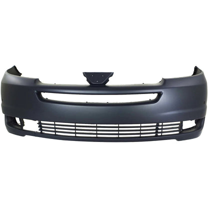 Primed Front Bumper Cover 52119AE903 TO1000269 Replacement For Toyota Sienna 2004 2005 Primed With Radar Cruise Control