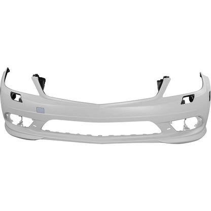 Primed Front Bumper Cover 2048857625 MB1000295 Replacement For Mercedes-Benz C300 C350 2008 2009 2010 2011 Primed with AMG Styling Package