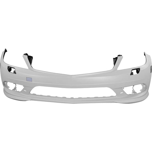Primed Front Bumper Cover 2048857625 MB1000295 Replacement For Mercedes-Benz C300 C350 2008 2009 2010 2011 Primed with AMG Styling Package