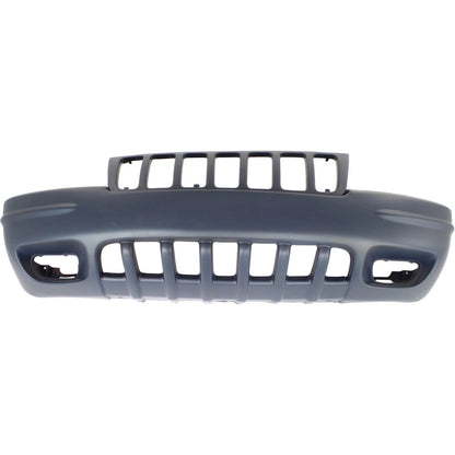 Primed Front Bumper Cover 5012668AA CH1000266 Replacement For Jeep Grand Cherokee 1999 2000 SUV Limited Primed