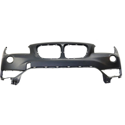 Primed Front Bumper Cover 51117345031 BM1000322 Replacement For BMW X1 2013 2014 2015 with Fog Lamp Holes Primed