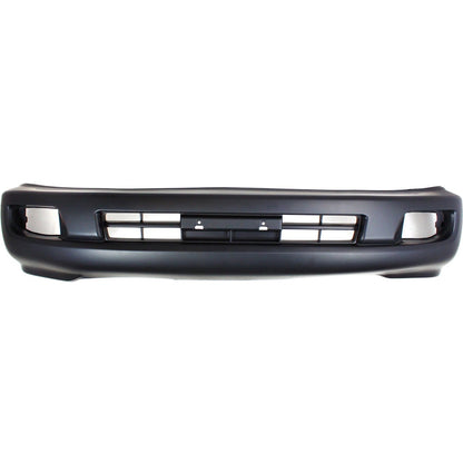Primed Front Bumper Cover 5211960918 TO1000267 Replacement For Toyota Land Cruiser 2003 2004 2005 2006 2007 with Fog Lamp Holes Primed