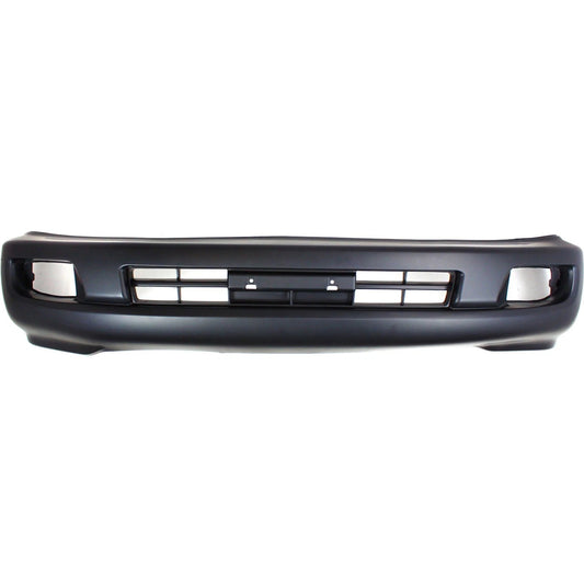Primed Front Bumper Cover 5211960918 TO1000267 Replacement For Toyota Land Cruiser 2003 2004 2005 2006 2007 with Fog Lamp Holes Primed