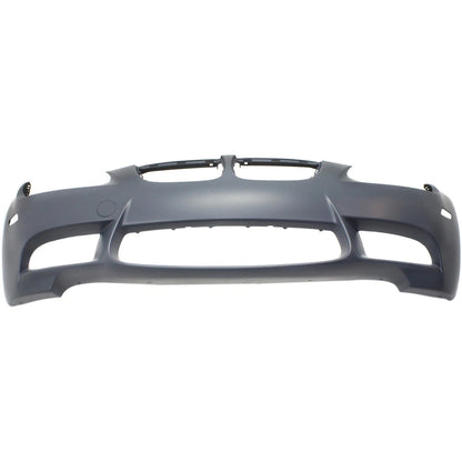 Primed Front Bumper Cover 51118046010 BM1000237 Replacement For BMW M3 2008 2009 2010 2011 Base Primed with Headlight Washer Holes