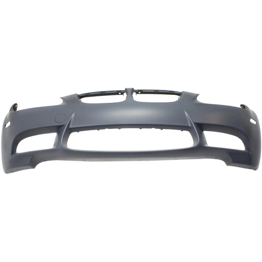 Primed Front Bumper Cover 51118046010 BM1000237 Replacement For BMW M3 2008 2009 2010 2011 Base Primed with Headlight Washer Holes