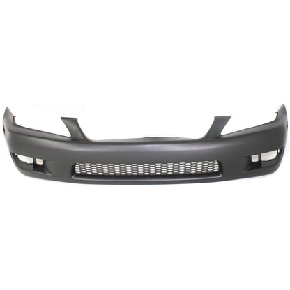Primed Front Bumper Cover 5211953903 LX1000121 Replacement For Lexus IS300 2001 2002 2003 2004 2005 with Fog Lamp Holes Primed