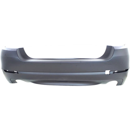 Primed Bumper Cover 51127238529 BM1100244 Replacement For BMW 535i 2011 2012 2013 Rear Primed With Tow Hook Hole
