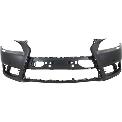 Primed Front Bumper Cover 521195C904 LX1000253 Replacement For Lexus LS460 2013 2014 2015 2016 2017 with Fog Lamp Holes Primed