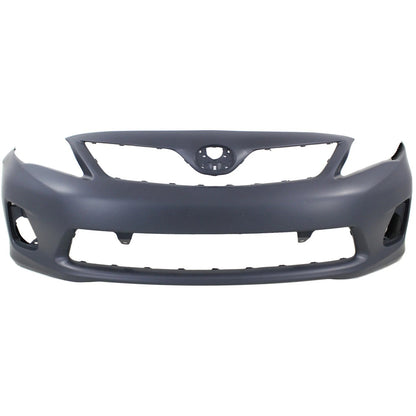 Primed Front Bumper Cover 5211903901 TO1000372 Replacement For Toyota Corolla Base 2011 2012 2013 CE LE USA Built