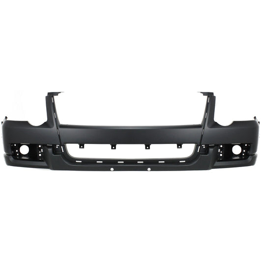 Primed Bumper Cover 7L2Z17D957RBPTM FO1000600 Replacement For Ford Explorer 2006 2007 2008 2009 2010 Replacement For Ford Explorer Sport Trac 2007-2010 Front Upper Primed