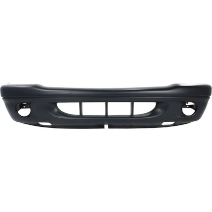 Primed Front Bumper Cover 5083107AA CH1000309 Replacement For Dodge Dakota Durango 2001 2002 with Fog Lamp Holes Primed