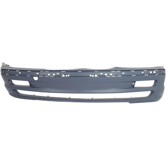 Primed Front Bumper Cover 51118195284 BM1000126 Replacement For BMW 323i 1999 2000 with Fog Lamp Holes 325i 2001 Primed
