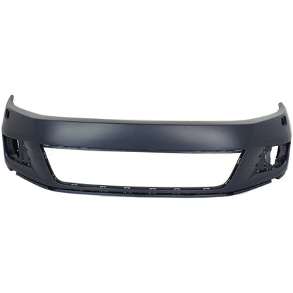 Primed Bumper Cover Fascia Front VW1000213 5N0807217EPGRU Replacement For Volkswagen Tiguan 2012 2013 2014 2015 2016 2017 2018 Primed