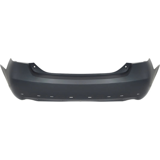 Primed Bumper Cover 5215906951 TO1100246 Replacement For Toyota Camry 2007 2008 2009 2010 2011 Rear Primed With Dual Exhaust Holes