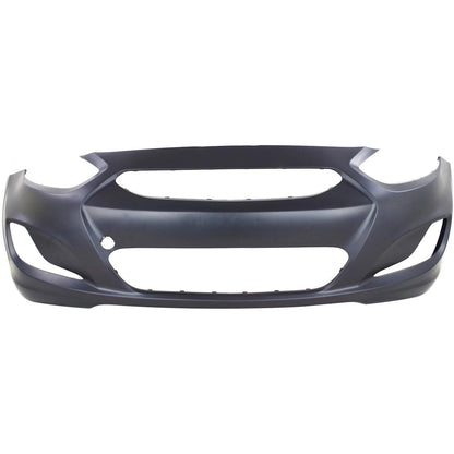 Primed Bumper Cover Primed 865111R010 HY1000201 Replacement For Hyundai Accent 2014 2015 2016 2017 Front