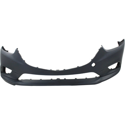 Primed Bumper Cover GHP950031CBB MA1000238 Replacement For Mazda 6 2014 2015 2016 2017 with Fog Lamp Holes Front Primed