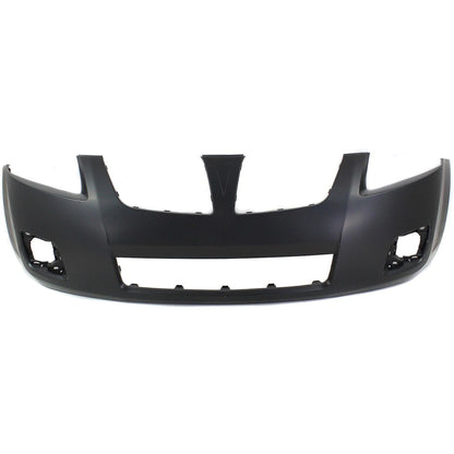 Primed Front Bumper Cover 88975651 GM1000868 Replacement For Pontiac Vibe 2009 2010 AWD Base Primed with Fog Lamp Holes