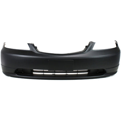 Primed Front Bumper Cover 04711S5PA90ZZ HO1000197 Replacement For Honda Civic 2001 2002 2003 Coupe/Sedan Primed Plastic