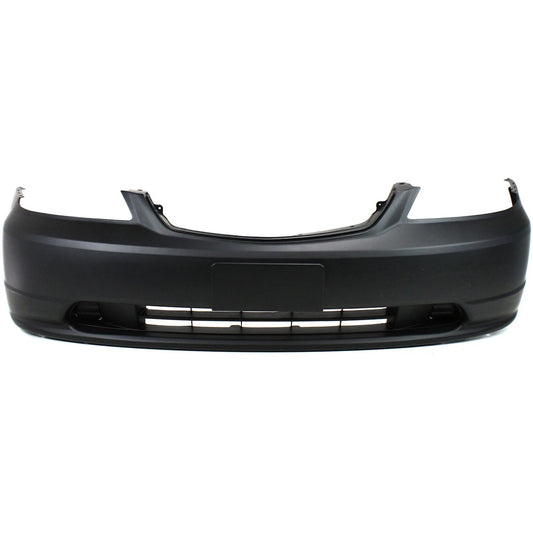 Primed Front Bumper Cover 04711S5PA90ZZ HO1000197 Replacement For Honda Civic 2001 2002 2003 Coupe/Sedan Primed Plastic