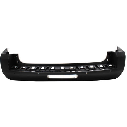 Primed Rear Bumper Cover Fascia 23324499 GM1100943 Replacement For Chevy Suburban 2015 2016 with Parking Aid Sensor Holes Primed