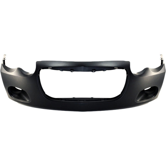 Primed Front Bumper Cover 4805896AB CH1000404 Replacement For Chrysler Sebring 2004 2005 Sedan Replacement For Dodge Stratus 2006 with Fog Lamp Holes Primed