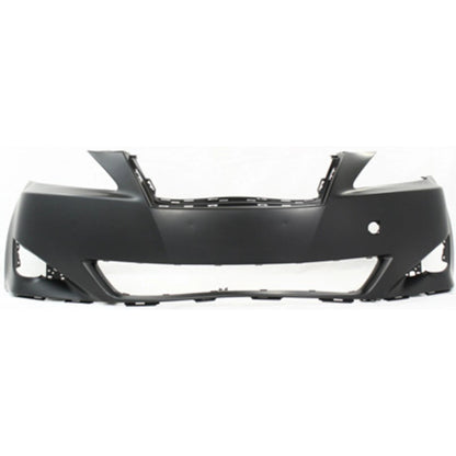 Primed Bumper Cover 5211953925 LX1000163 Replacement For Lexus IS250 IS350 2006 2007 2008 With Fog Light Holes Primed Front