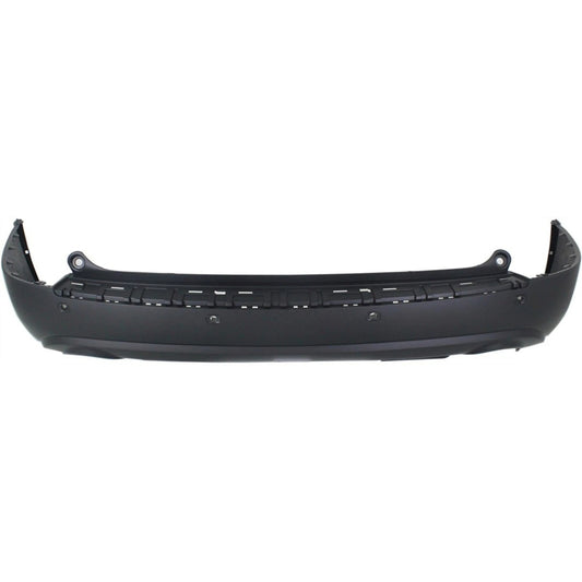 Primed Bumper Cover 25992108 GM1100810 Replacement For Buick Enclave 2008 2009 2010 2011 2012 Rear with Parking Aid Sensor Holes Primed