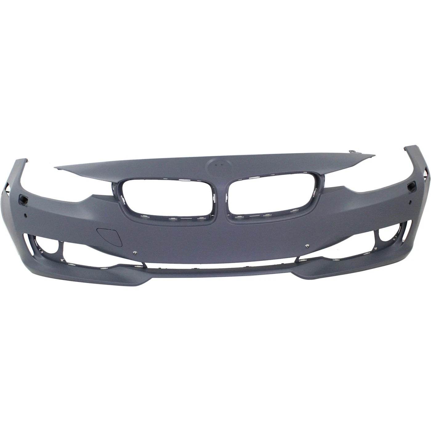 Primed Front Bumper Cover 51117293017 BM1000258 Replacement For BMW 328i 2012 2013 2014 2015 Standard Type with HLW/PDC/IPAS Holes Primed