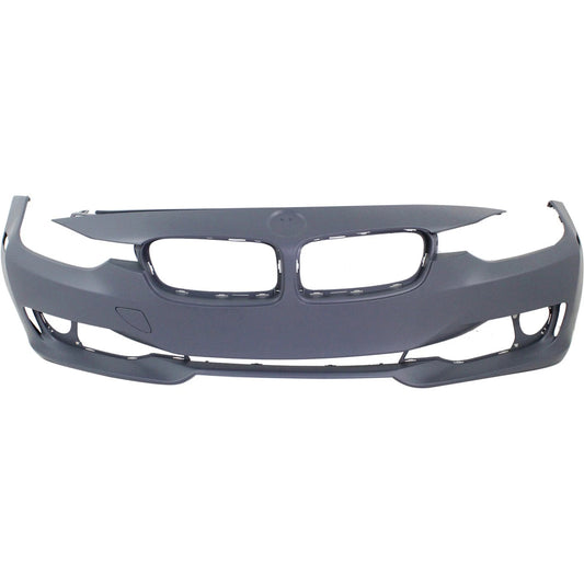 Primed Bumper Cover 51117293011 BM1000266 Replacement For BMW 328i 2012 2013 2014 2015 Base Sedan Wagon Primed Front