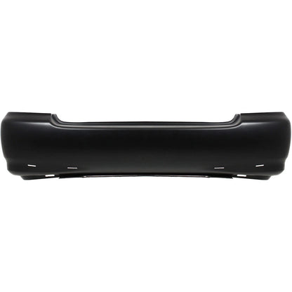 Primed Bumper Cover 5215902912 TO1100209 Replacement For Toyota Corolla 2003 2004 2005 2006 2007 2008 S XRS Rear with Spoiler Holes Primed