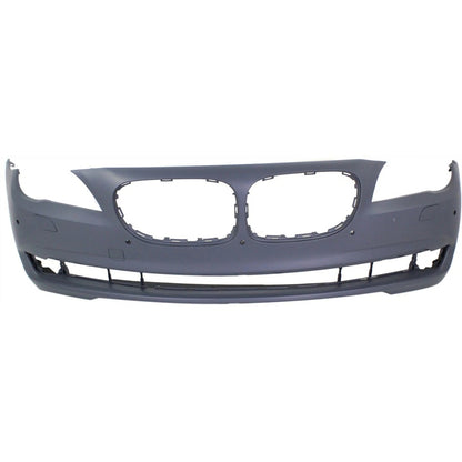 Primed Front Bumper Cover 51117251634 BM1000230 Replacement For BMW 740Li 2011-2012 Replacement For BMW 750Li 2009-2012 With Sensor Holes Primed