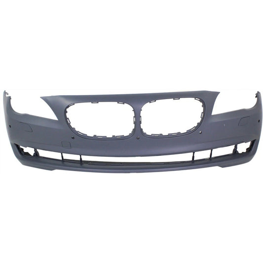 Primed Front Bumper Cover 51117251634 BM1000230 Replacement For BMW 740Li 2011-2012 Replacement For BMW 750Li 2009-2012 With Sensor Holes Primed