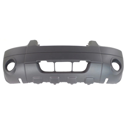 Textured Front Bumper Cover 5L8Z17D957BAA FO1000571 Replacement For Ford Escape 2005 2006 2007 with Fog Lamp Holes Textured