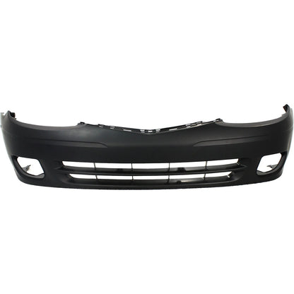 Primed Front Bumper Cover 5211906901 TO1000197 Replacement For Toyota Solara 1999 2000 2001 with Fog Lamp Holes Primed