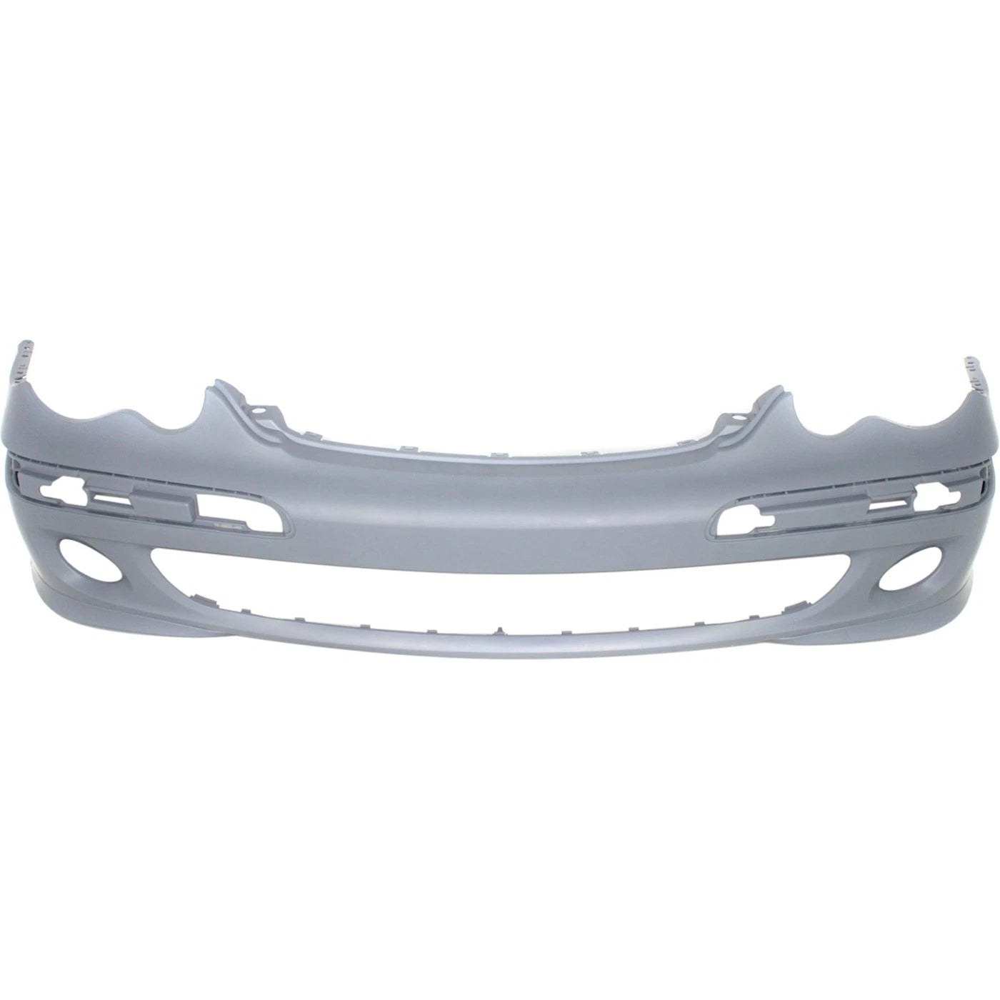 Primed Front Bumper Cover 2038853025 MB1000210 Replacement For Mercedes Benz C230 2005 2006 2007 with Fog Lamp Holes C280 2006 2007 Primed