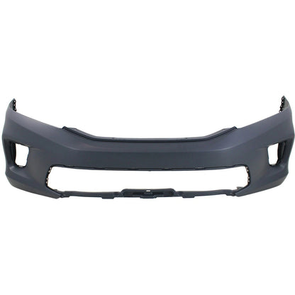 Primed Bumper Cover 71101T3LA01ZZ HO1000291 Replacement For Honda Accord 2013 2014 2015 EX EX-L LX-S Models Front Primed