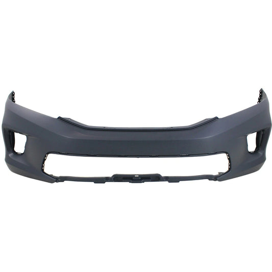 Primed Bumper Cover 71101T3LA01ZZ HO1000291 Replacement For Honda Accord 2013 2014 2015 EX EX-L LX-S Models Front Primed